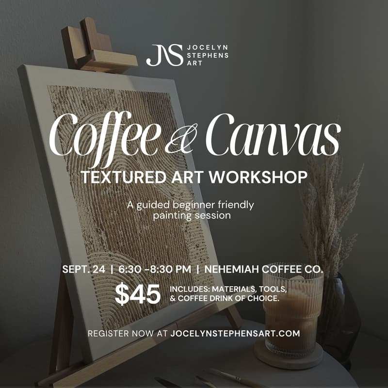 Cover Image for Coffee & Canvas: Textured Painting Class