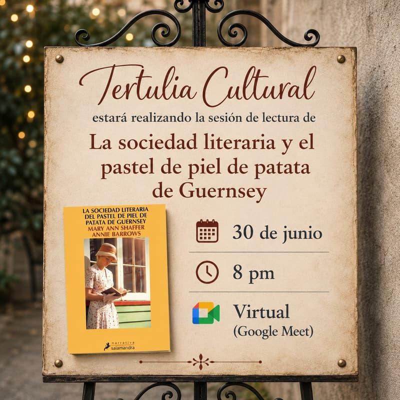 Cover Image for Sesión De Lectura - La Sociedad Literaria Del Pastel De Piel De Patata De Guernsey