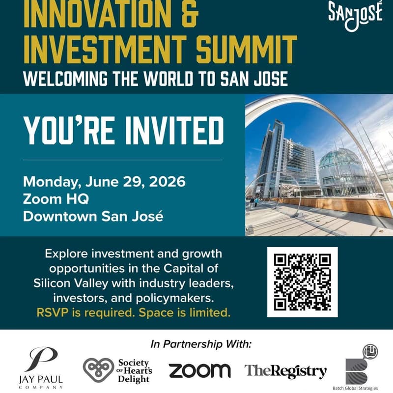 Cover Image for Innovation & Investment Summit: Welcoming the World to San José