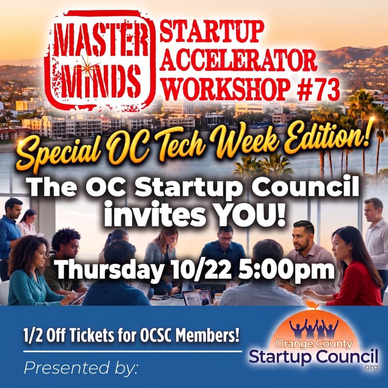 Cover Image for OCTW MasterMinds Startup Accelerator Workshop #73