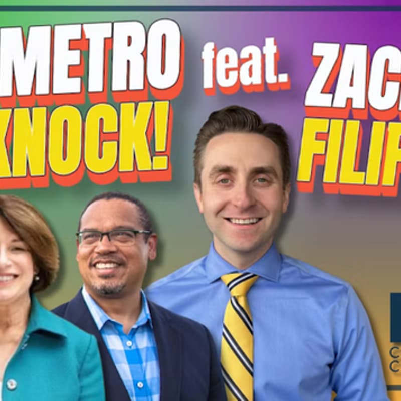 Cover Image for Robbinsdale door knock with Zack Filipovich, DFL candidate for State Auditor (& Jess)!