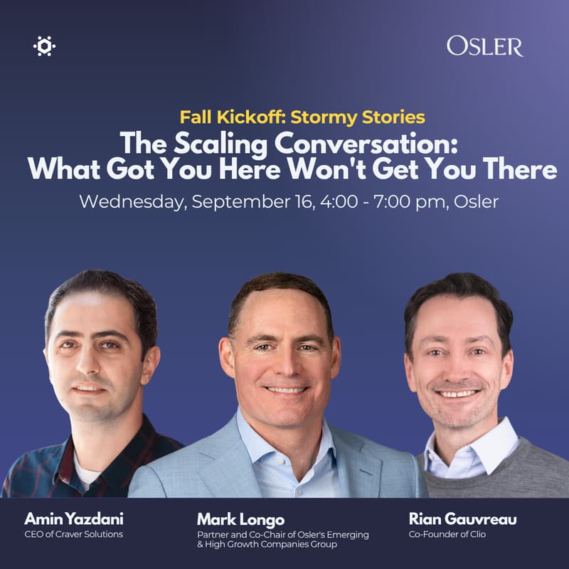Cover Image for Fall Kickoff: Stormy Stories - The Scaling Conversation: What Got You Here Won't Get You There