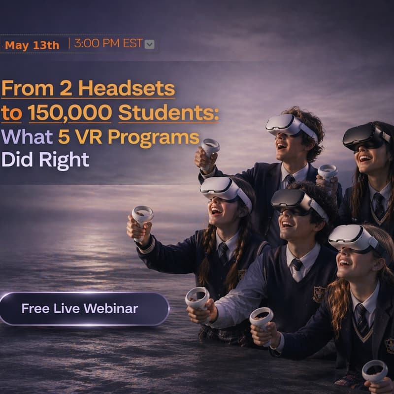 Cover Image for From 2 Headsets to 150,000 Students: What 5 VR Programs Did Right