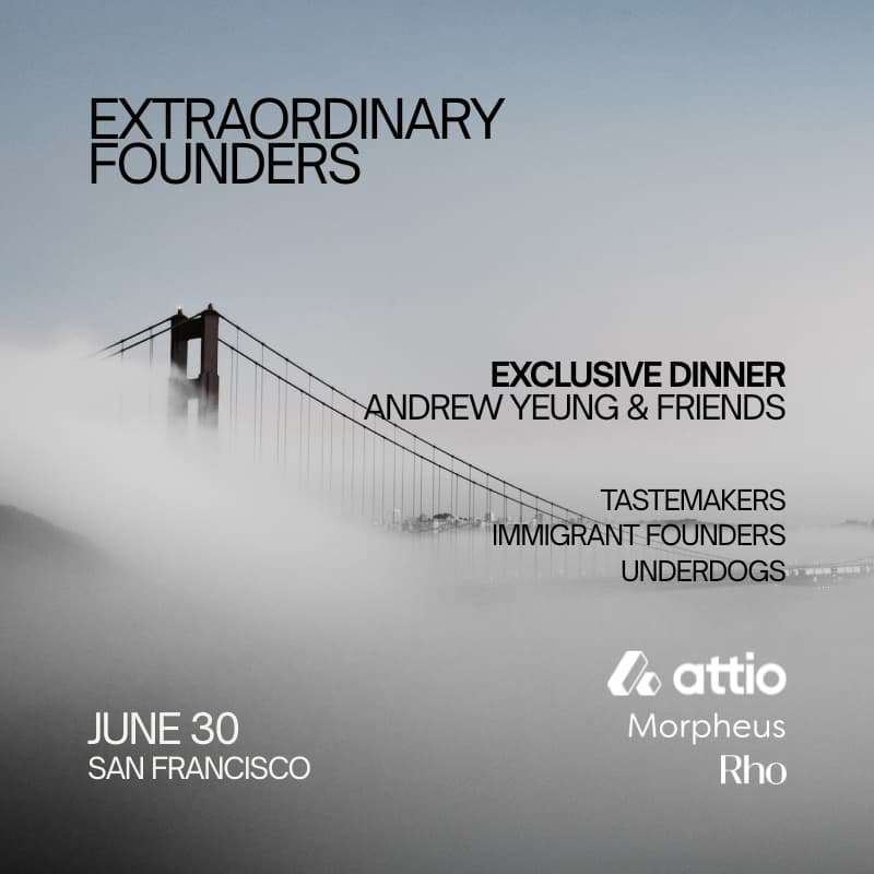 Cover Image for Extraordinary Founders Dinner (hosted by Andrew Yeung)