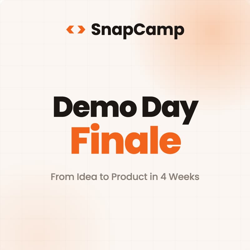 Cover Image for SnapCamp: Demo Day Finale
