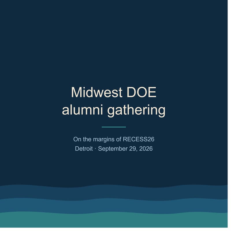 Cover Image for DOE Alumni Meetup: Michigan & the Midwest