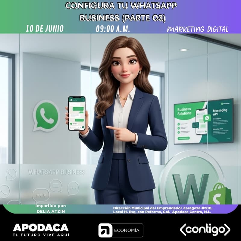 Cover Image for CONFIGURA TU WHATSAPP BUSINESS (PARTE 03)(PRESENCIAL)