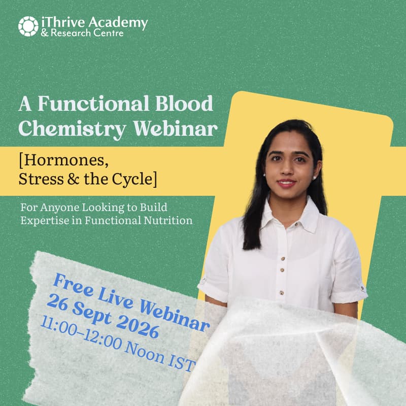 Cover Image for Functional Blood Chemistry Webinar: Hormones, Stress & the Cycle