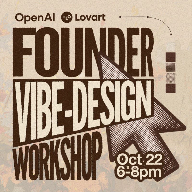 Cover Image for Lovart x OpenAI | Founder Vibe-Design Workshop
