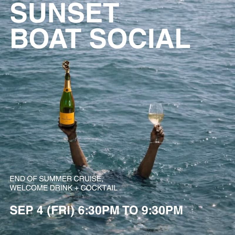 Cover Image for Sunset Boat Party: End of Summer Social