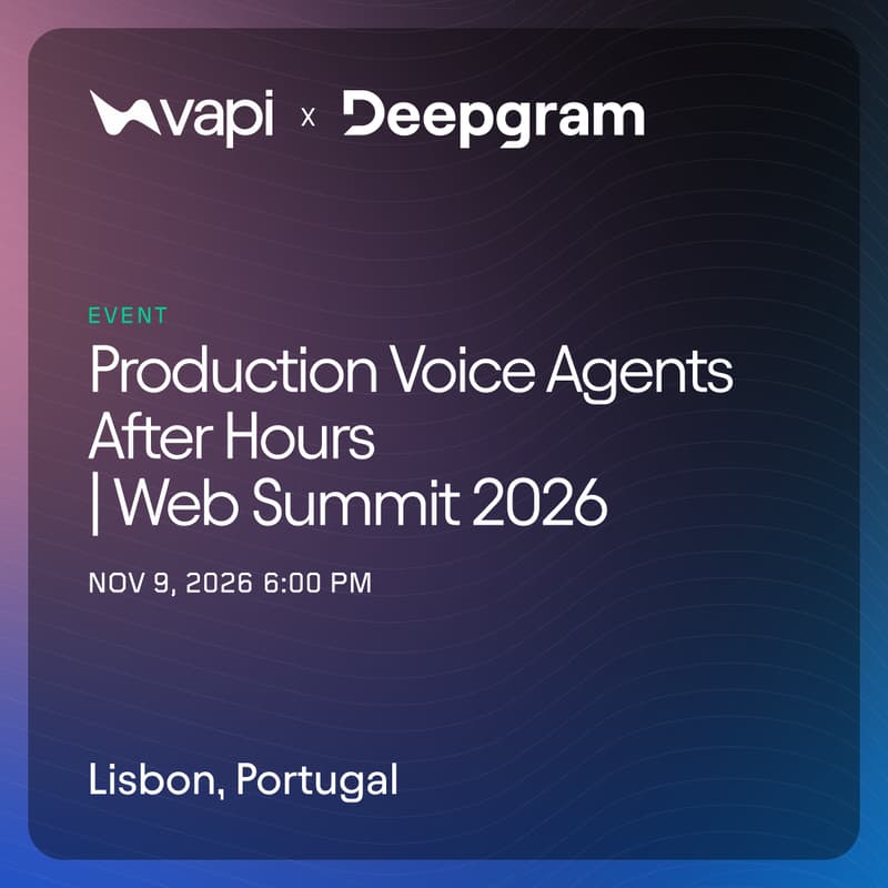 Cover Image for Vapi × Deepgram: Web Summit Mixer