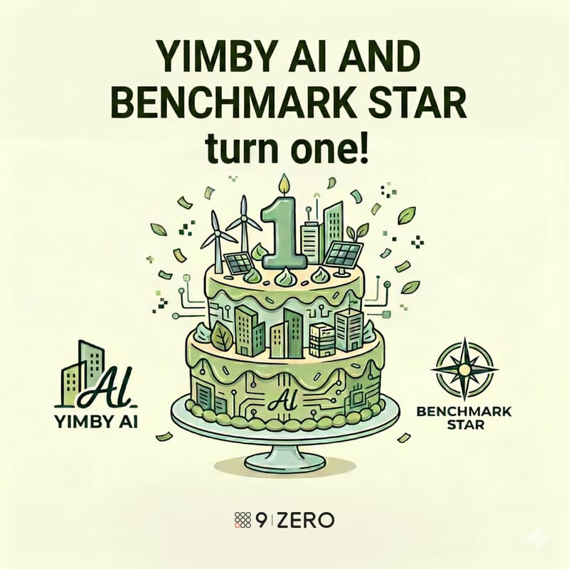 Cover Image for Celebrate One year of YIMBY AI and Benchmark Star! - Members only