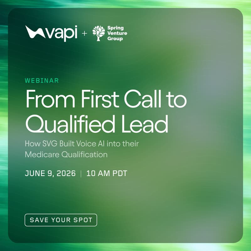 Cover Image for From First Call to Qualified Lead: How SVG Built Voice AI Into Their Medicare Qualification Workflow