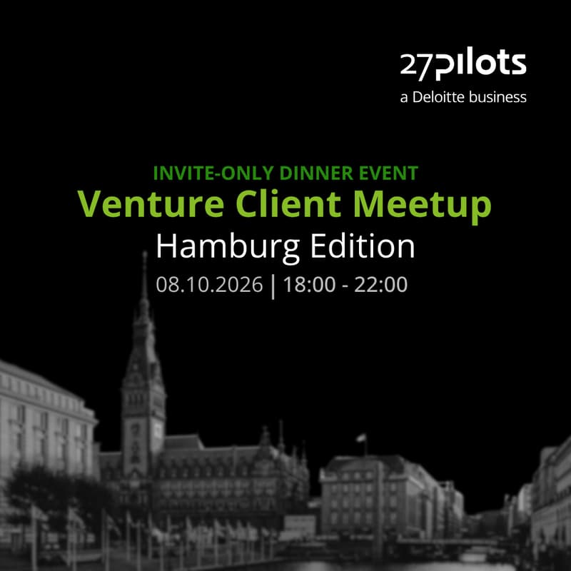 Cover Image for Venture Client Meetup – Hamburg Edition by 27pilots Deloitte