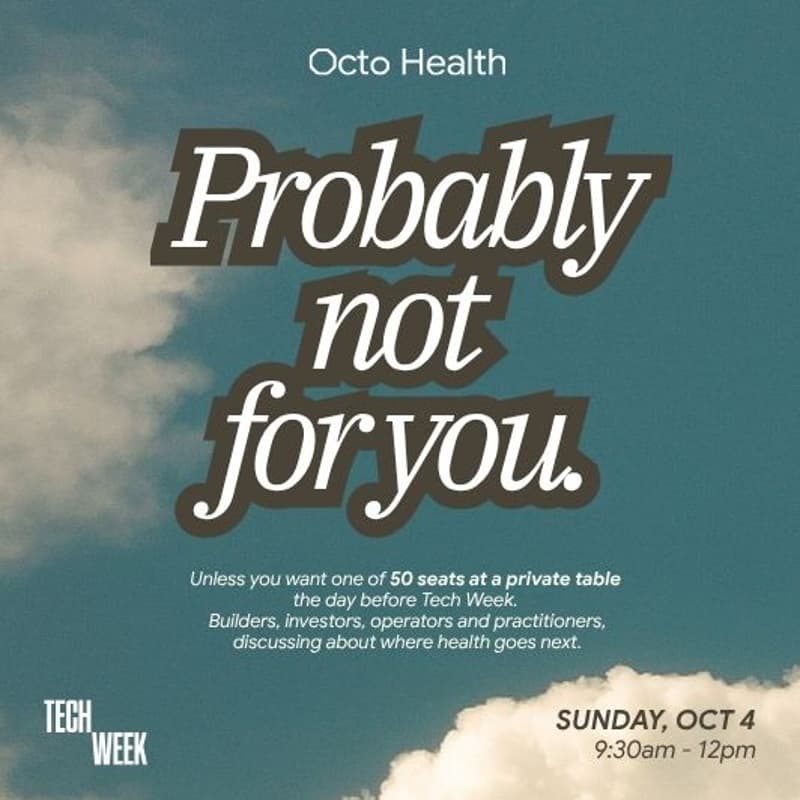 Cover Image for Genuinely not for everyone. Unless you're really into health. #SFTechWeek