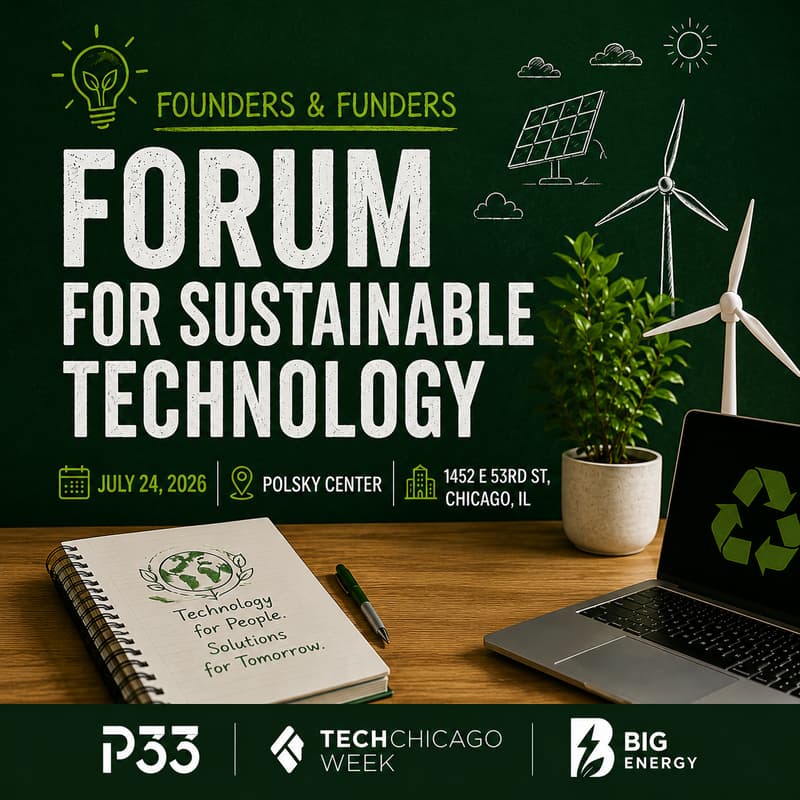 Cover Image for Founders and Funders in Sustainable Technology (Tech Week)