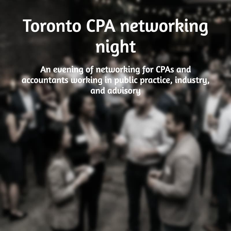 Cover Image for Toronto CPA networking night