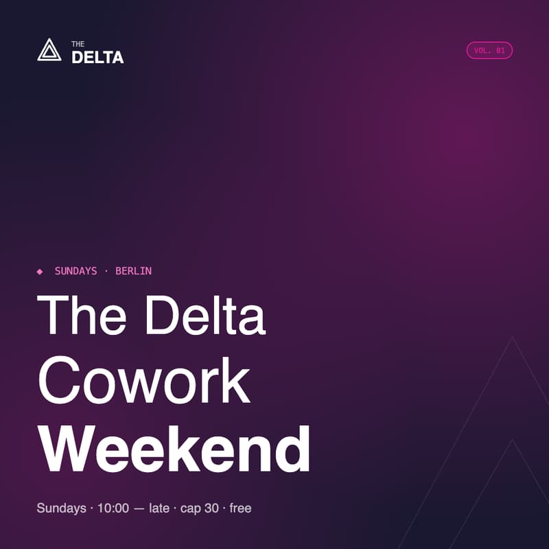 Cover Image for The Delta Cowork Weekend vol.1