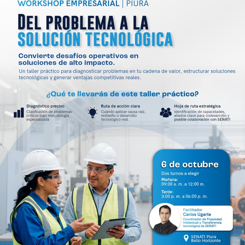 Cover Image for Workshop Empresarial | Del problema a la solución tecnológica