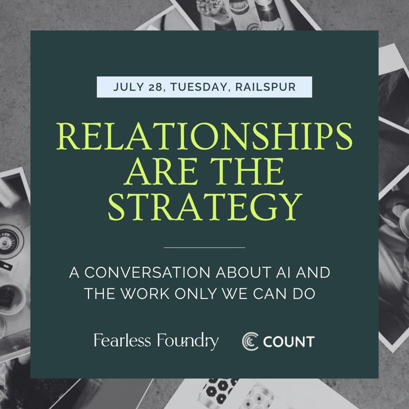 Cover Image for Relationships are the Strategy: A Conversation About AI and the Work Only We Can Do