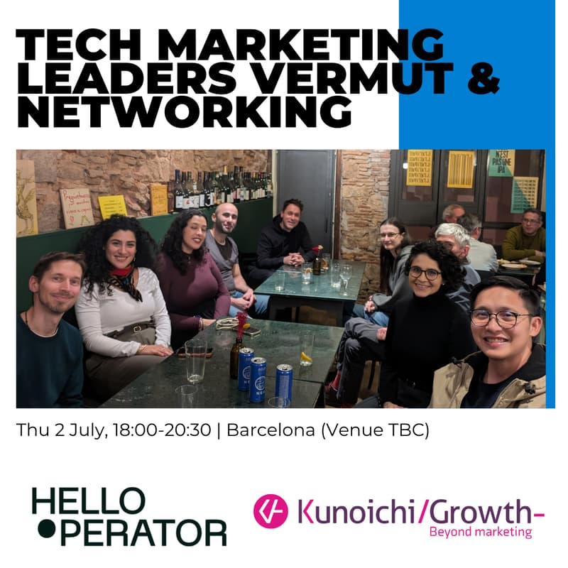 Cover Image for #1 Tech Marketing Leaders Vermut & Networking | Barcelona