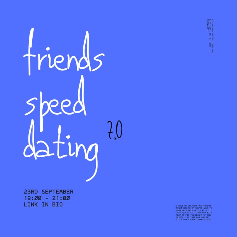 Cover Image for Warsaw Creative Club: Friends Speed Dating