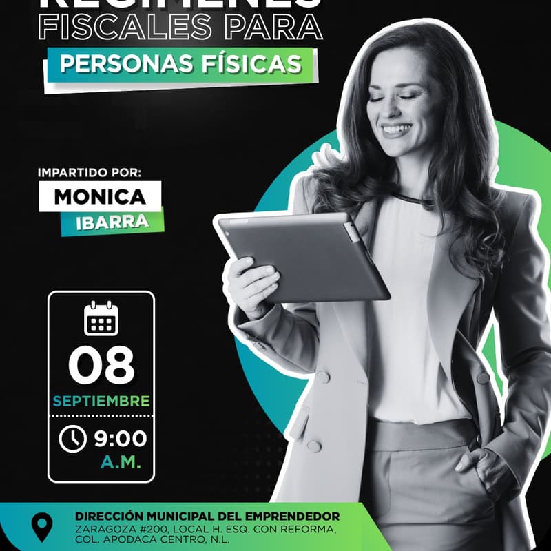 Cover Image for REGÍMENES FISCALES PARA PERSONAS FÍSICAS (PRESENCIAL)
