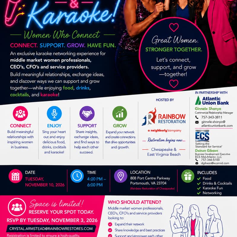Cover Image for Ladies Who Network & Karaoke