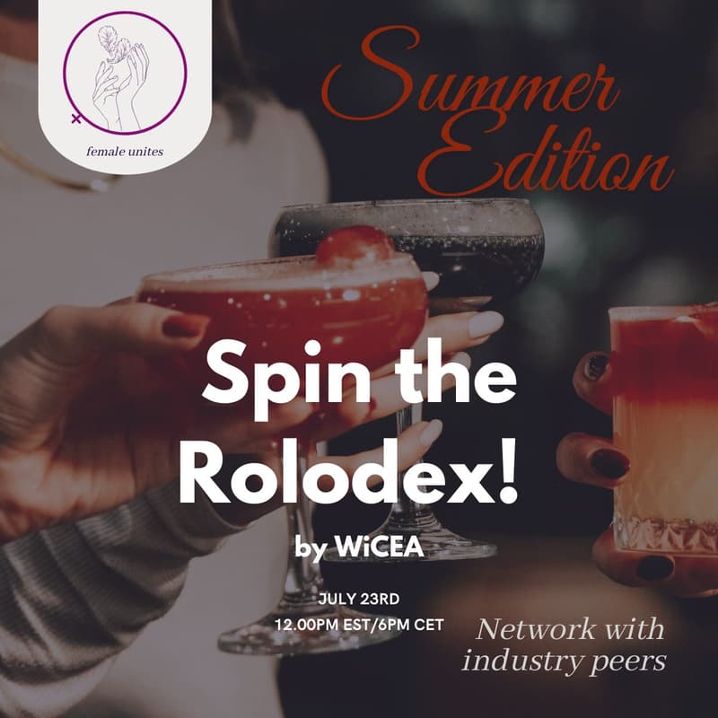 Cover Image for WiCEA - Spin the Rolodex Summer Edition