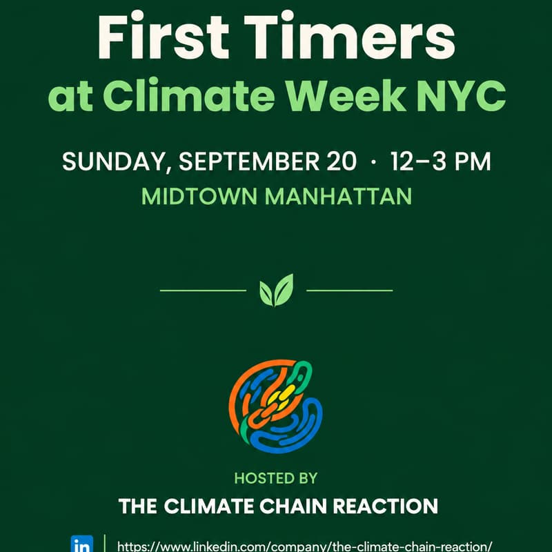 Cover Image for First Timers at Climate Week NYC