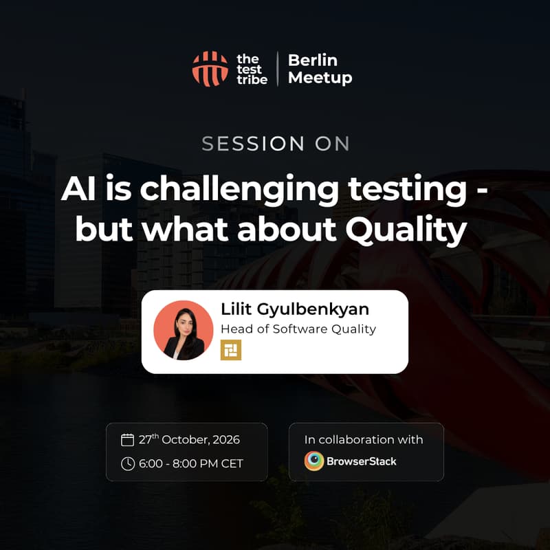 Cover Image for AI Is Challenging Testing, But What About Quality? | 14th Berlin Meetup