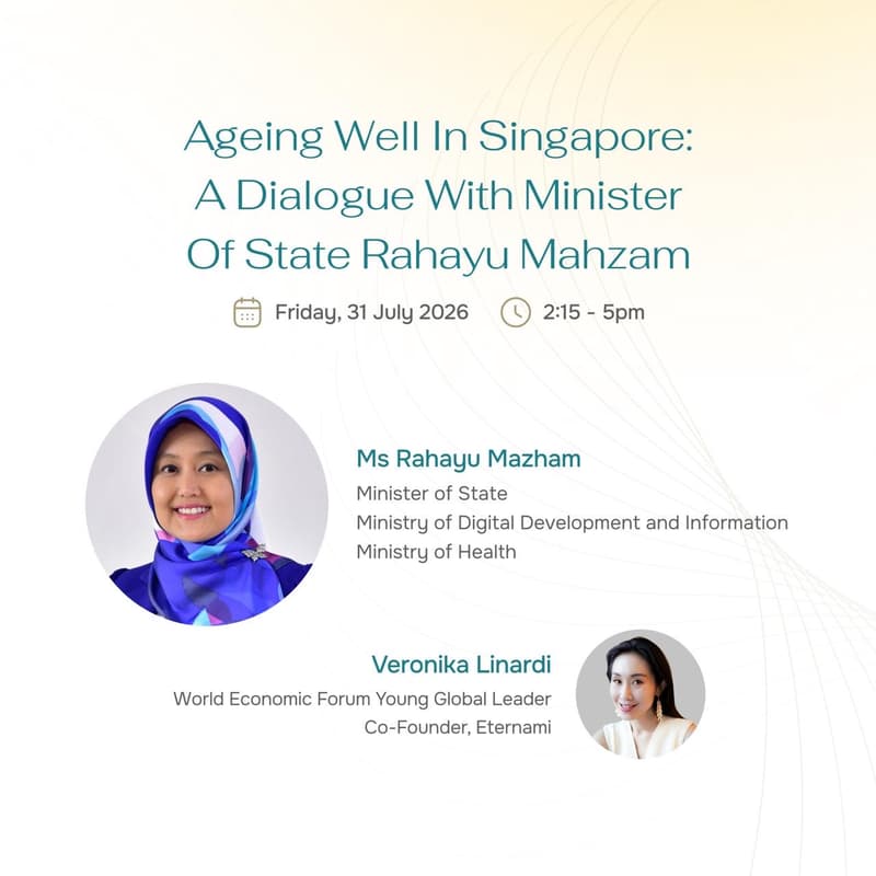 Cover Image for Ageing Well in Singapore: A Dialogue with Minister of State Rahayu Mahzam