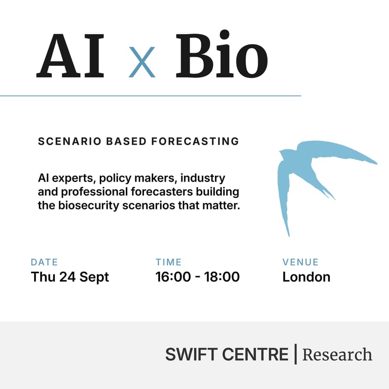 Cover Image for Swift Centre: AI x Bio - Scenario Based Forecasting