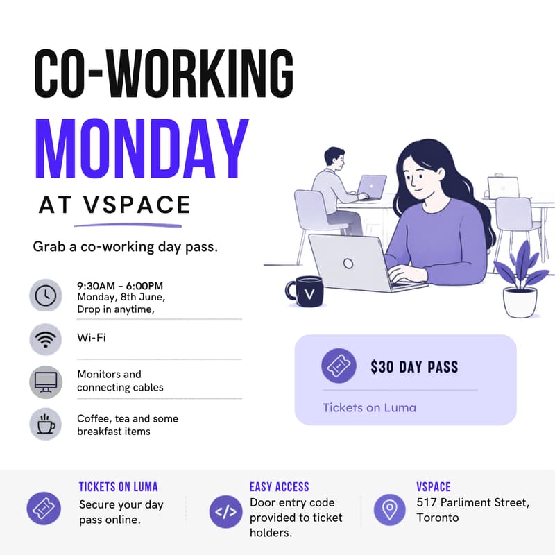 Cover Image for Co-Working Monday at VSpace