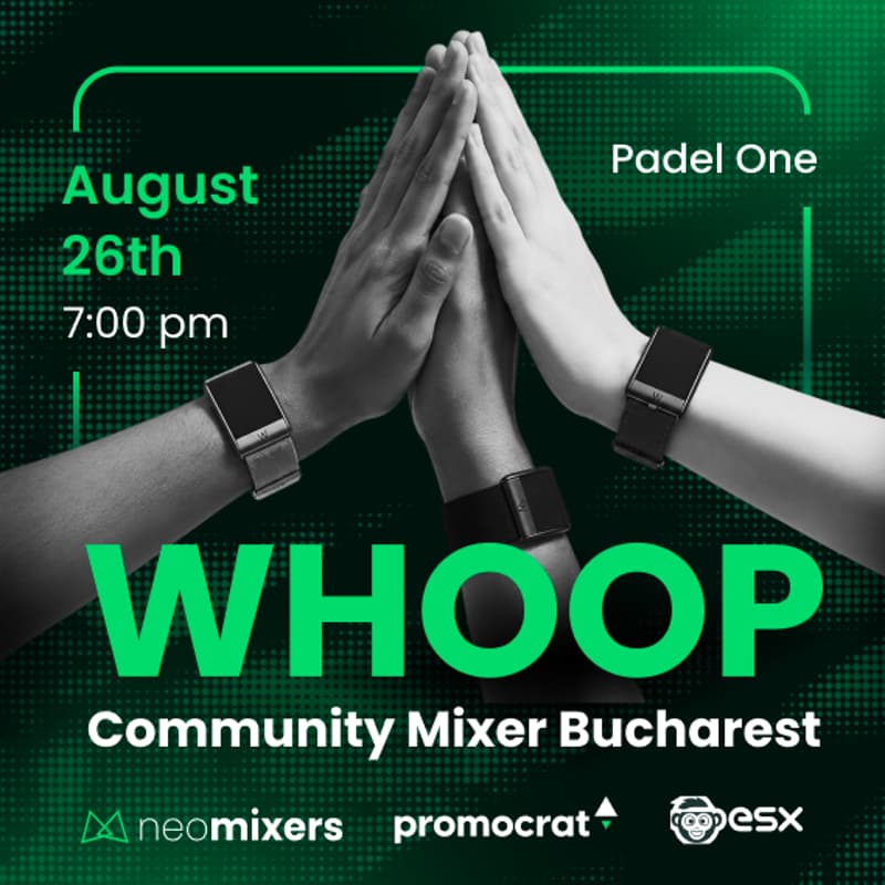 Cover Image for Join the ▲neomixers x WHOOP Bucharest Community Meet-up