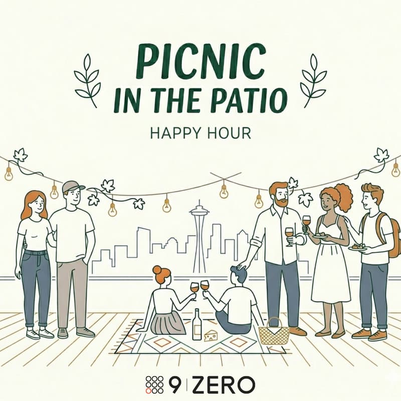 Cover Image for Picnic in the Patio - 9Zero members happy hour