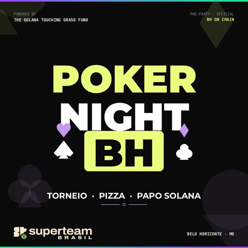 Cover Image for The Touching Grass Fund Brasil - Poker Night BH