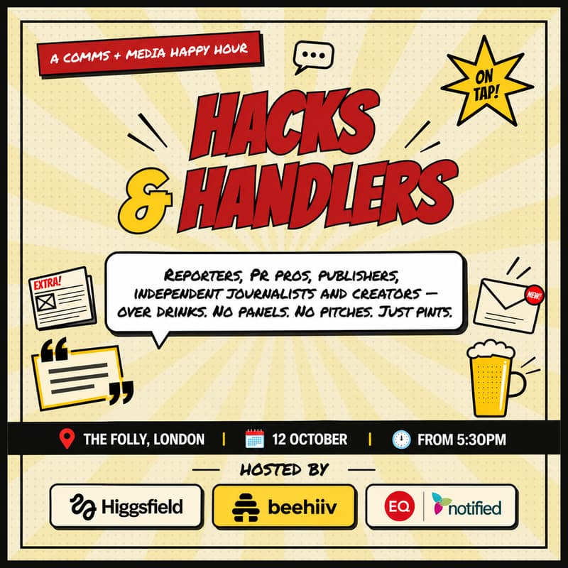Cover Image for Hacks & Handlers: A Comms & Media Happy Hour