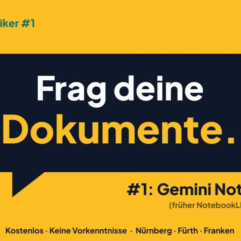 Cover Image for KI-Praktiker #1: Gemini Notebook – Frag deine Dokumente