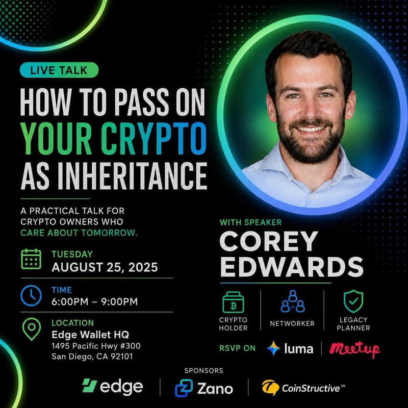 Cover Image for How to Pass on Your Crypto as Inheritance