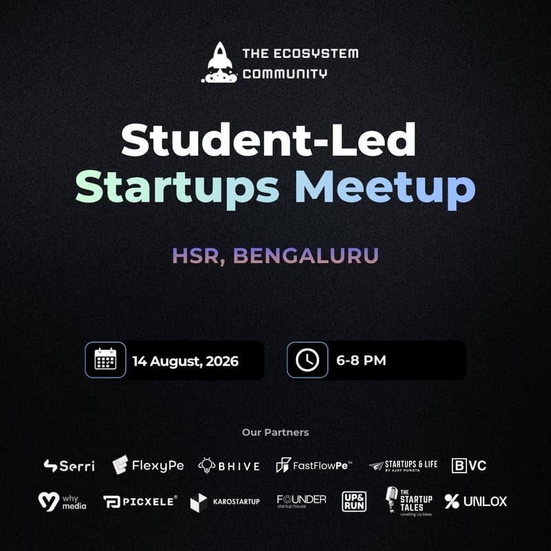 Cover Image for Student-Led Startups Meetup | Bengaluru