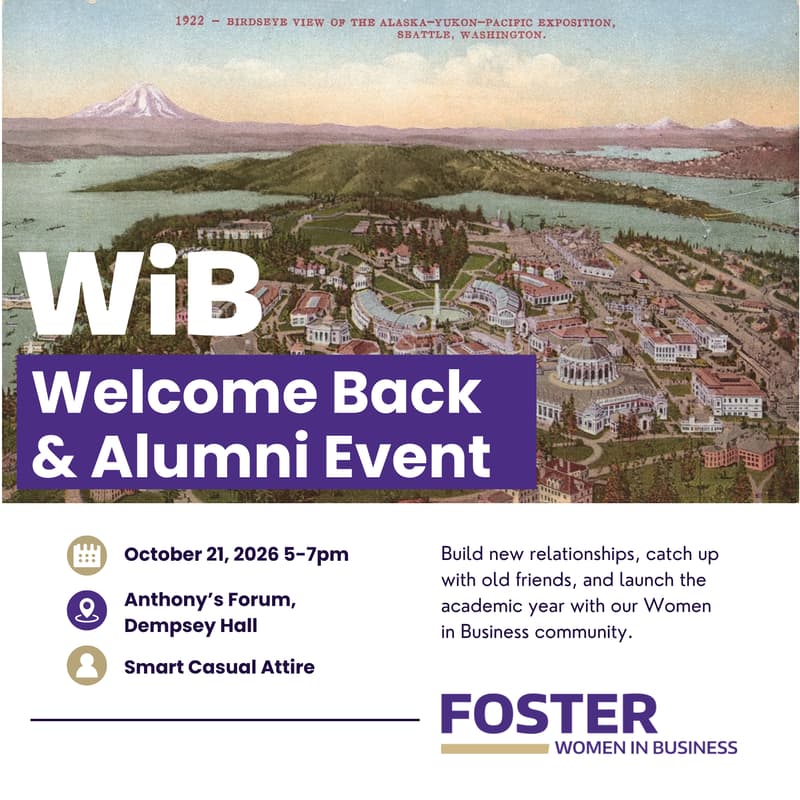 Cover Image for UW WiB Welcome Back & Alumni Event