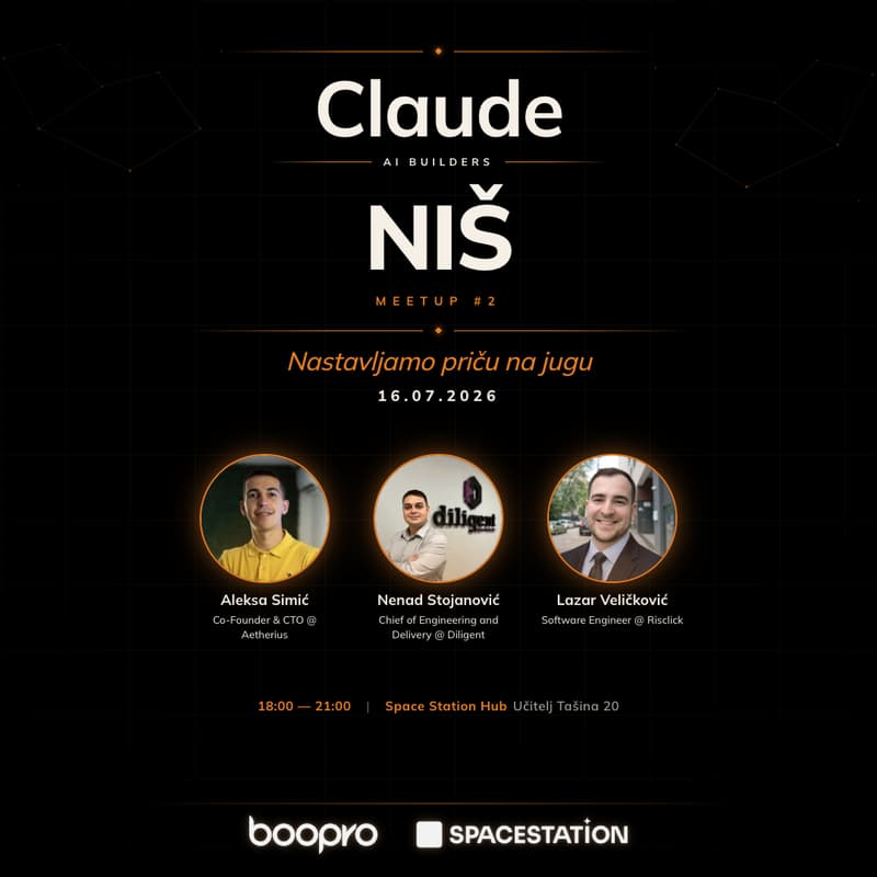 Cover Image for Claude AI Builders Niš Meetup #2: Hello Jug