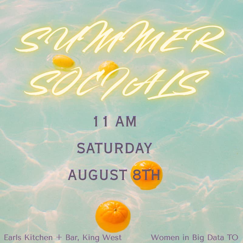Cover Image for Women in Big Data TO Brunch Summer Socials