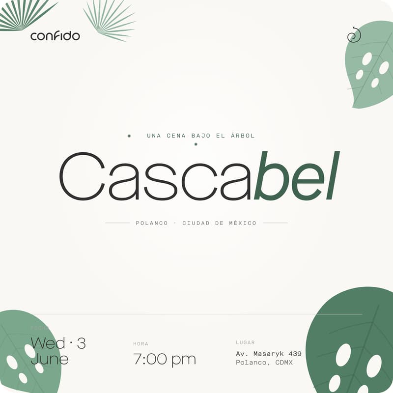 Cover Image for Confido Night On the Town Dinner | Cascabel