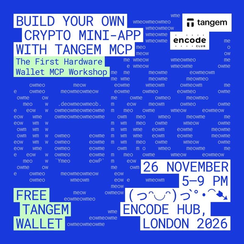 Cover Image for Build on Tangem: MCP Workshop & Build Night