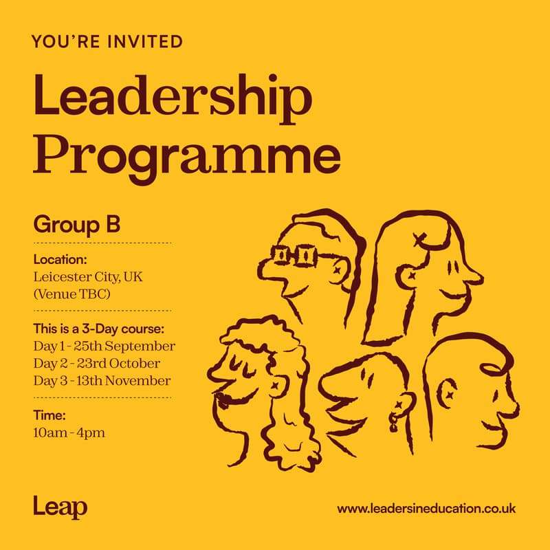 Cover Image for Leadership Programme - Group B
