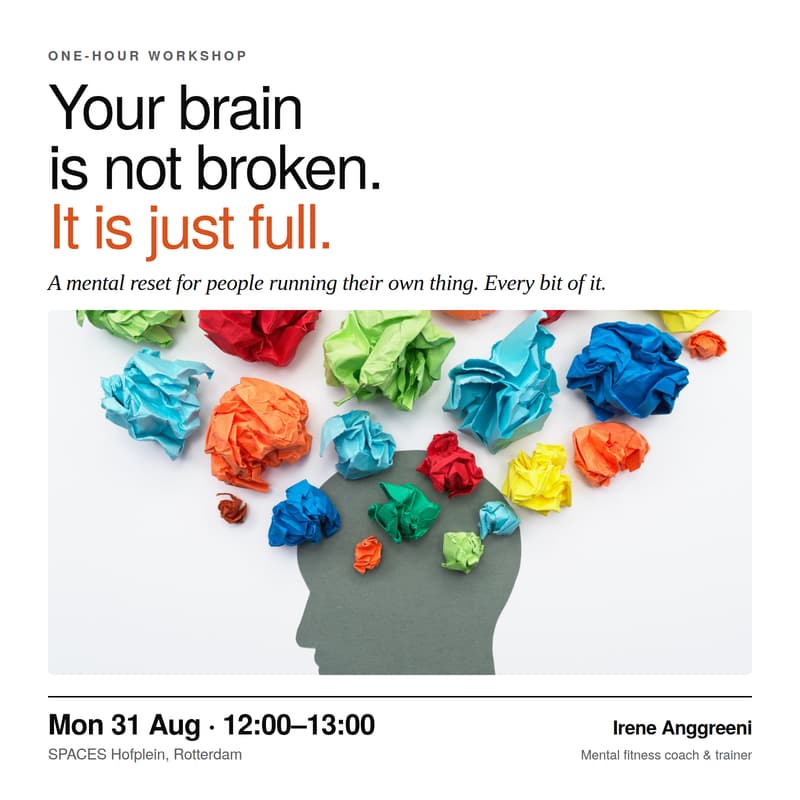 Cover Image for Mental Reset: Your Brain Is Not Broken. It Is Just Full.