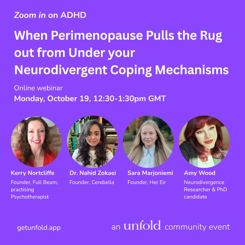 Cover Image for When Perimenopause Pulls the Rug out from Under your Neurodivergent Coping Mechanisms