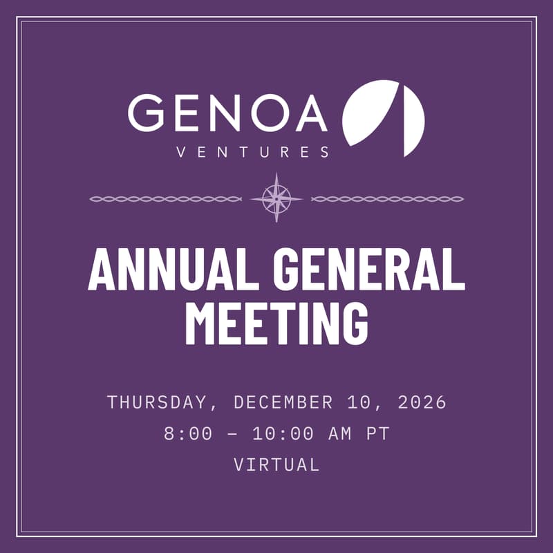 Cover Image for Genoa Ventures 2026 Annual General Meeting